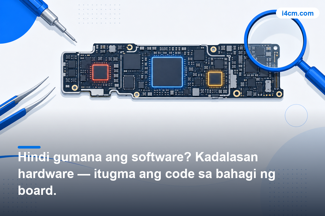Diagram ng mga sona ng logic board ng iPhone ayon sa error code