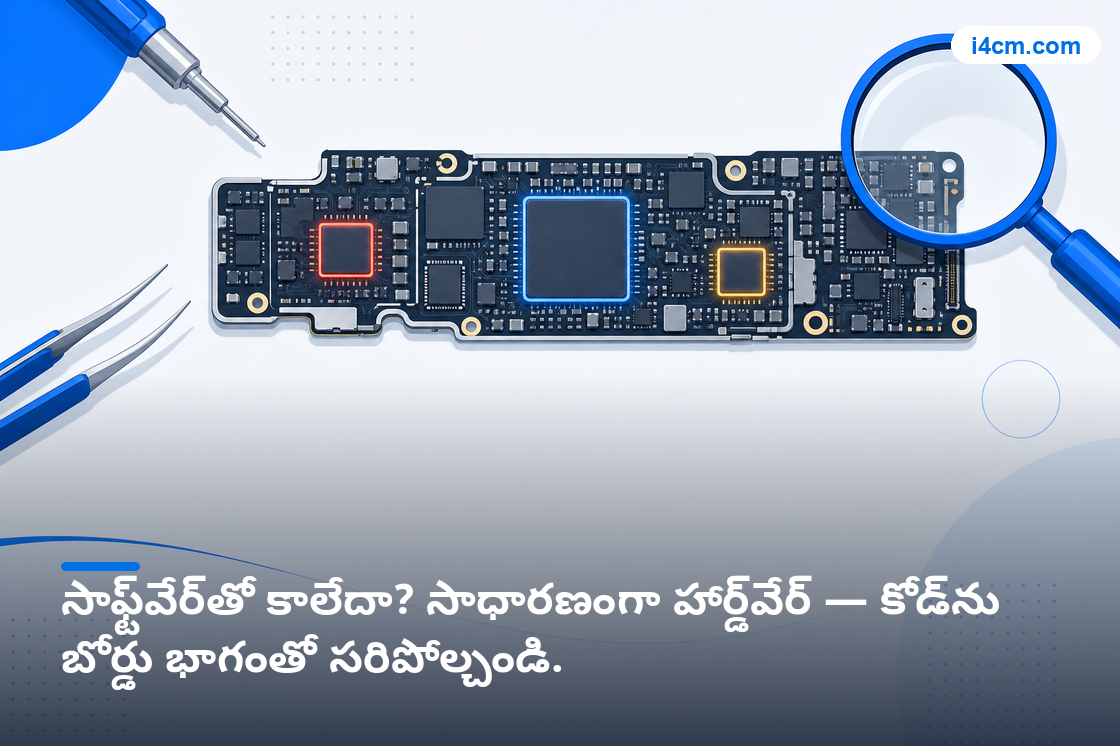లోప కోడ్ ప్రకారం iPhone బోర్డు ప్రాంతాల రేఖాచిత్రం
