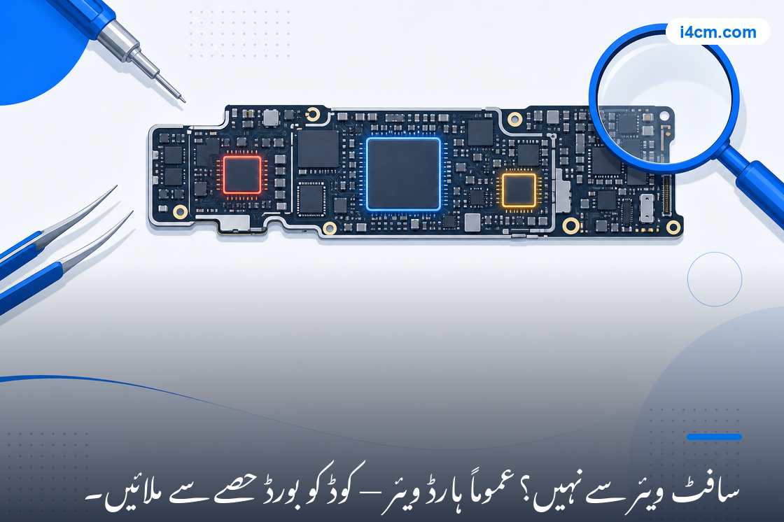 خرابی کوڈ کے مطابق iPhone بورڈ حصوں کا خاکہ