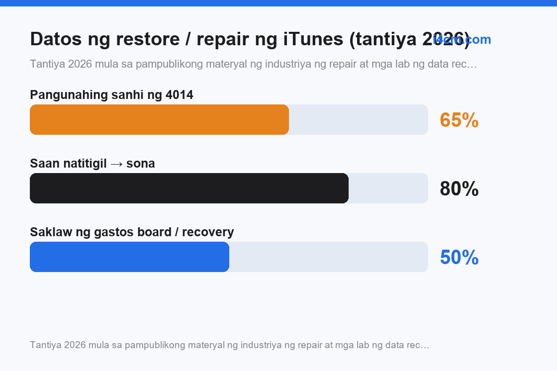 Distribusyon ng mga sanhi sa antas ng repair ayon sa puntong natitigil ang progreso