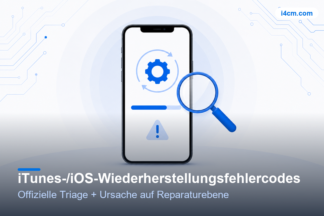 Illustration des iTunes-Wiederherstellungs-Fehlercode-Diagnose-Tools
