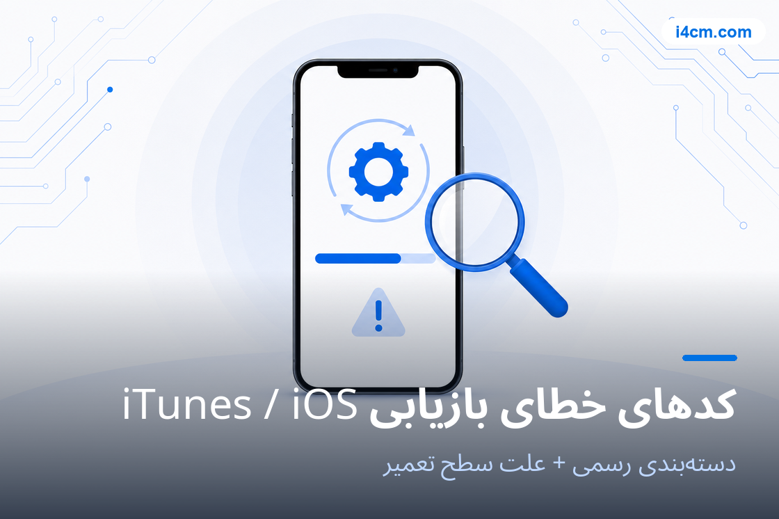 تصویر ابزار تشخیص کدهای خطای بازیابی iTunes
